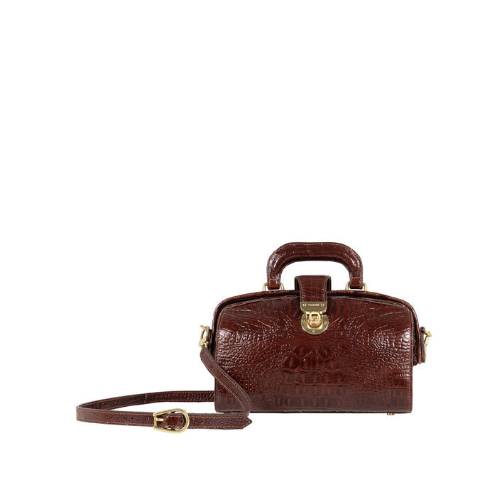Louvre 03 Tan Leather Sling Bag