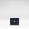 Louvre W1 Blue Leather Trifold Wallet