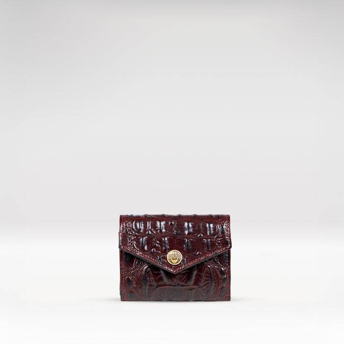 Louvre W1 Red Leather Trifold Wallet