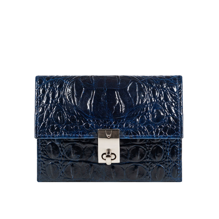 Louvre W2 Blue Leather Jewellery Organiser