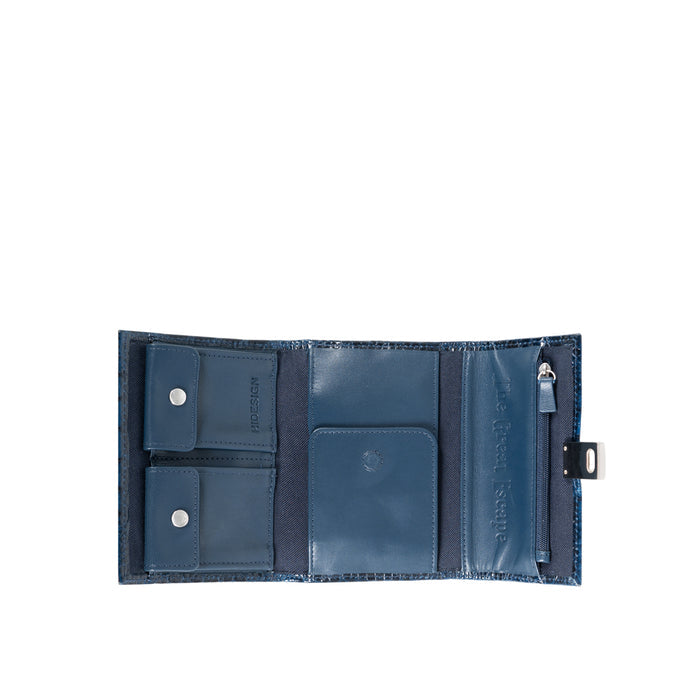 Louvre W2 Blue Leather Jewellery Organiser