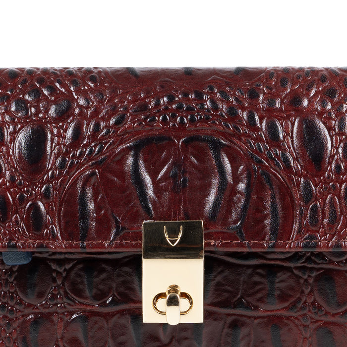 Louvre W2 Red Leather Jewellery Organiser