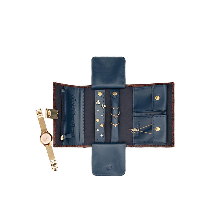Louvre W2 Red Leather Jewellery Organiser