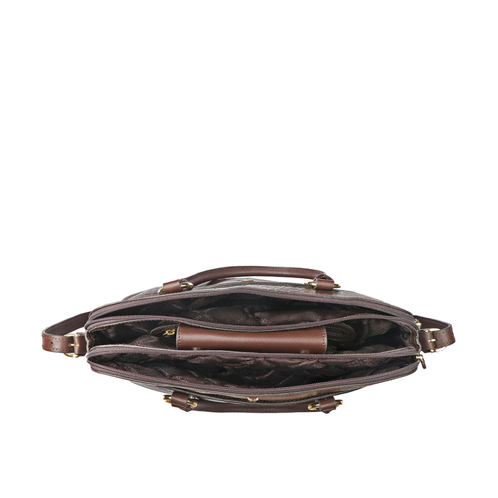 Lovato 01 Brown Leather Laptop Bag
