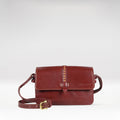 Lowell 01 Red Leather Sling Bag