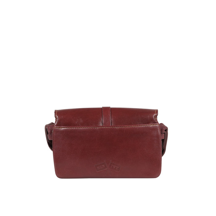 Lowell 01 Red Leather Sling Bag