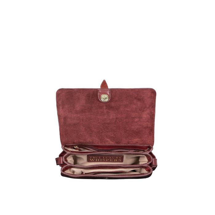 Lowell 01 Red Leather Sling Bag