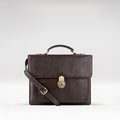 Lucca Brown Leather  Briefcase