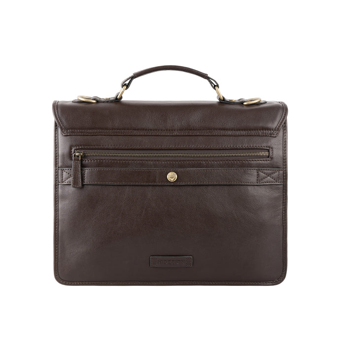 Lucca Brown Leather  Briefcase