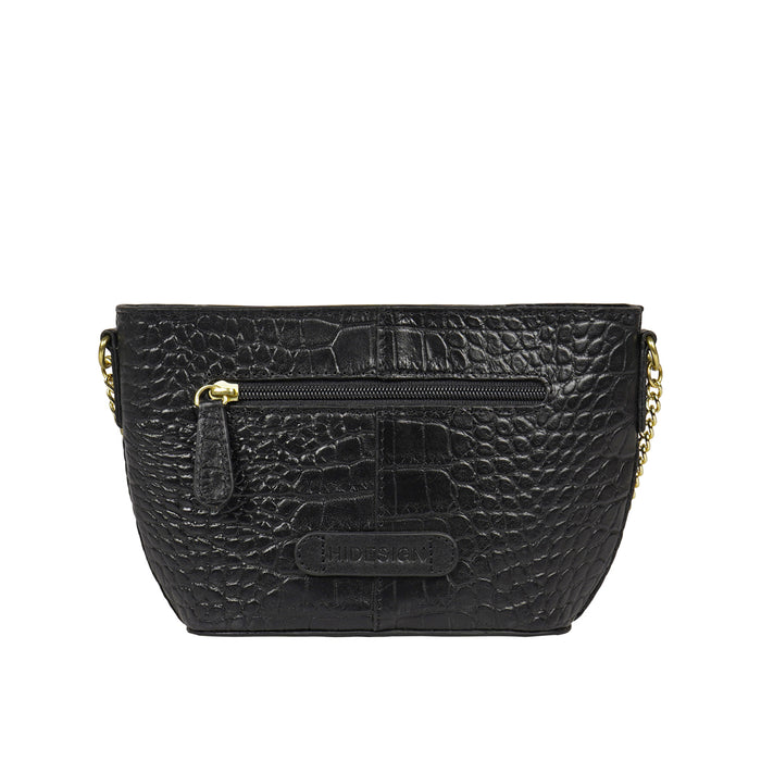Luisa 12 Black Leather Crossbody