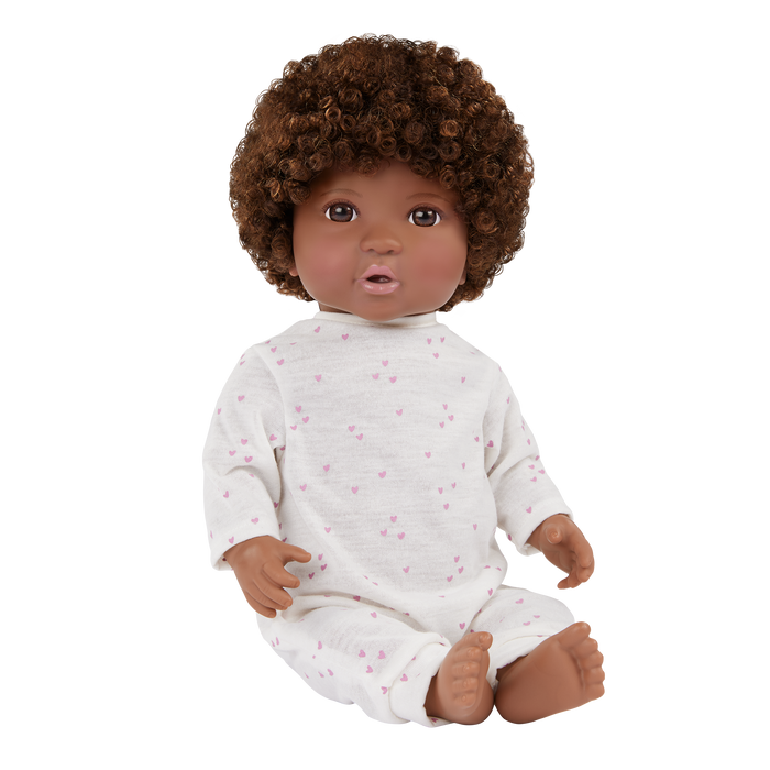 Soft Baby Doll w/ Hair in Cuddler