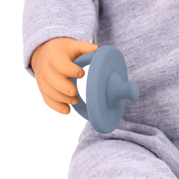 LullaBaby Boy Doll with Pacifier & Hat