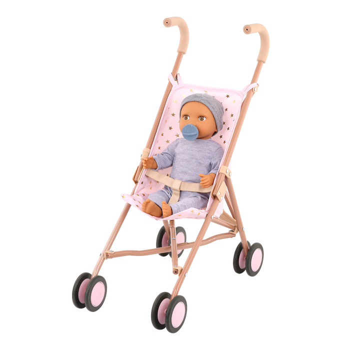 LullaBaby Boy Doll with Pacifier & Hat