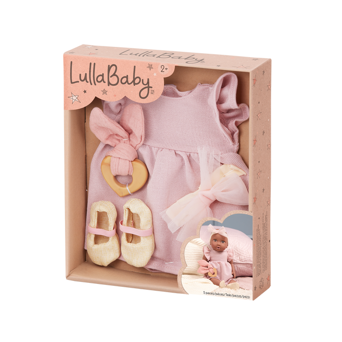 LullaBaby Doll Pink Dress Outfit