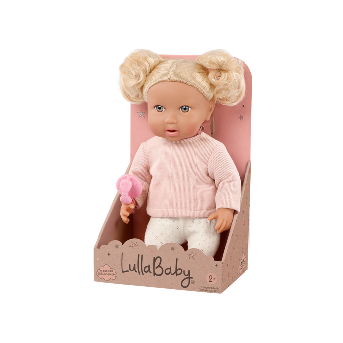 LullaBaby Doll & Pink Pacifier