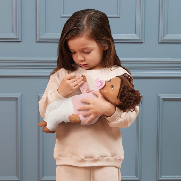 LullaBaby Doll & Pink Pacifier