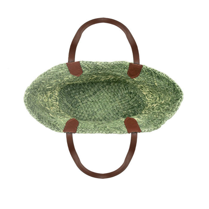 Luma Green Natural raffia Shoulder Bag