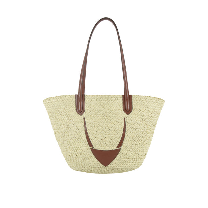 Luma Tan Natural raffia Shoulder Bag