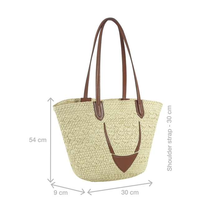 Luma Tan Natural raffia Shoulder Bag