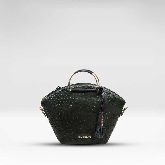 Lunara 01 Green Leather Shoulder Bag