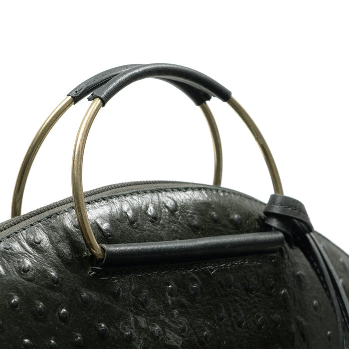 Lunara 01 Green Leather Shoulder Bag