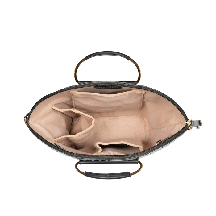 Lunara 01 Green Leather Shoulder Bag