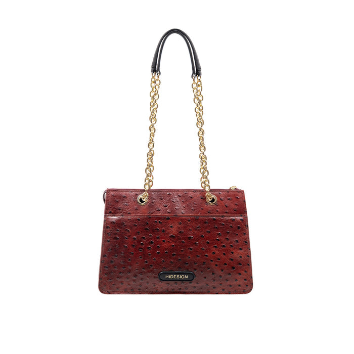 Lunara 02 Red Leather Shoulder Bag