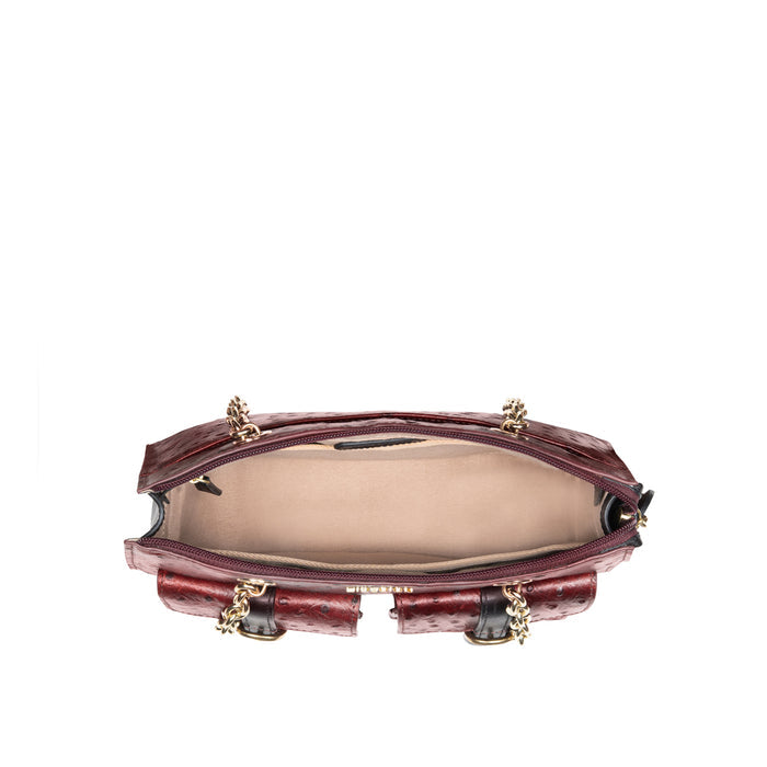 Lunara 02 Red Leather Shoulder Bag