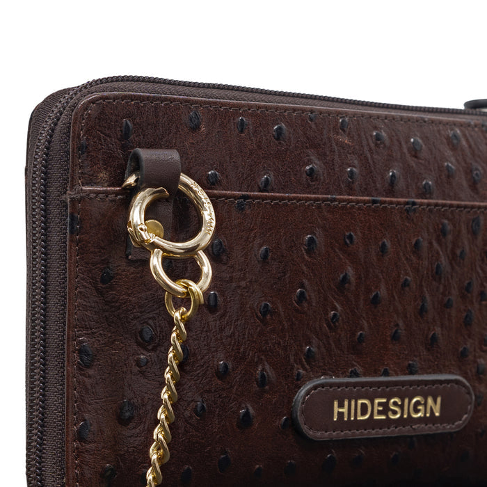 Lunara W2 Brown Leather Sling Wallet