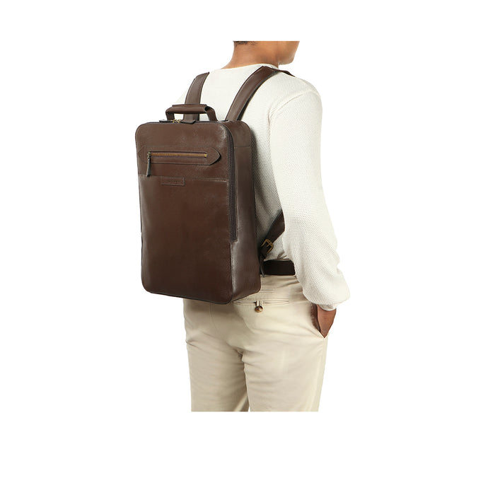 Mackenzie 01 Sb Brown Leather  Backpack