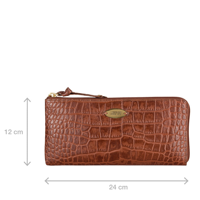 Mackenziew1 Sb Tan Leather Zip Around Wallet
