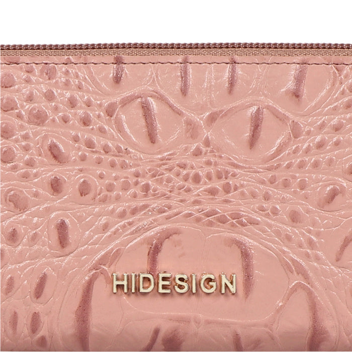 Mackenziew2 Sb Pink Leather Zip Around Wallet