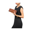 Mackenziew2 Sb Tan Leather Zip Around Wallet