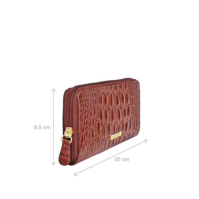 Mackenziew2 Sb Tan Leather Zip Around Wallet