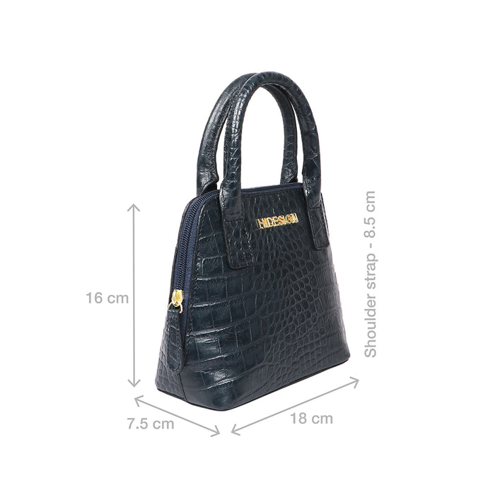 Madre 01 Blue Leather Mini Bag
