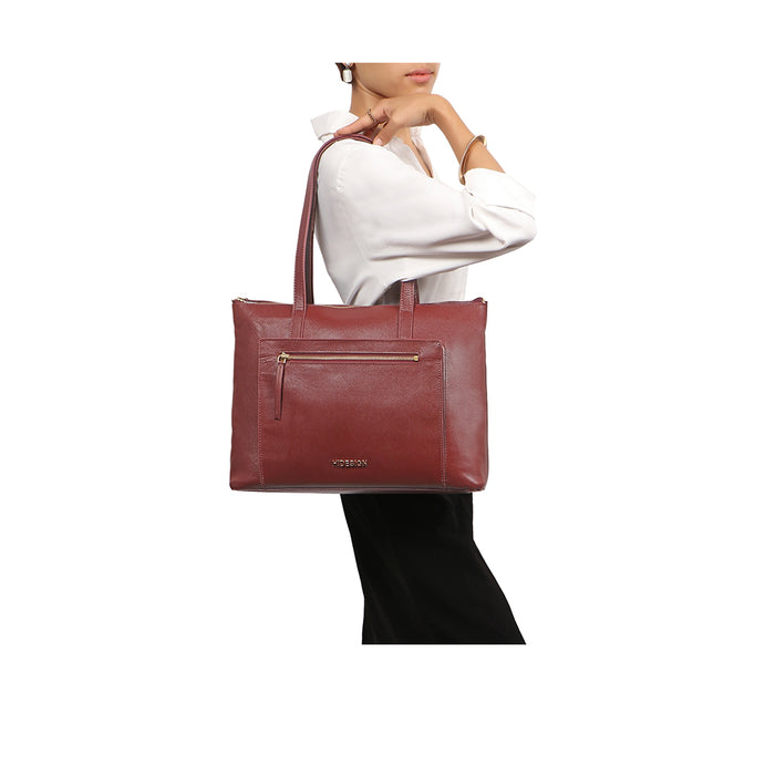 Maine 01 M Leather Tote Bag