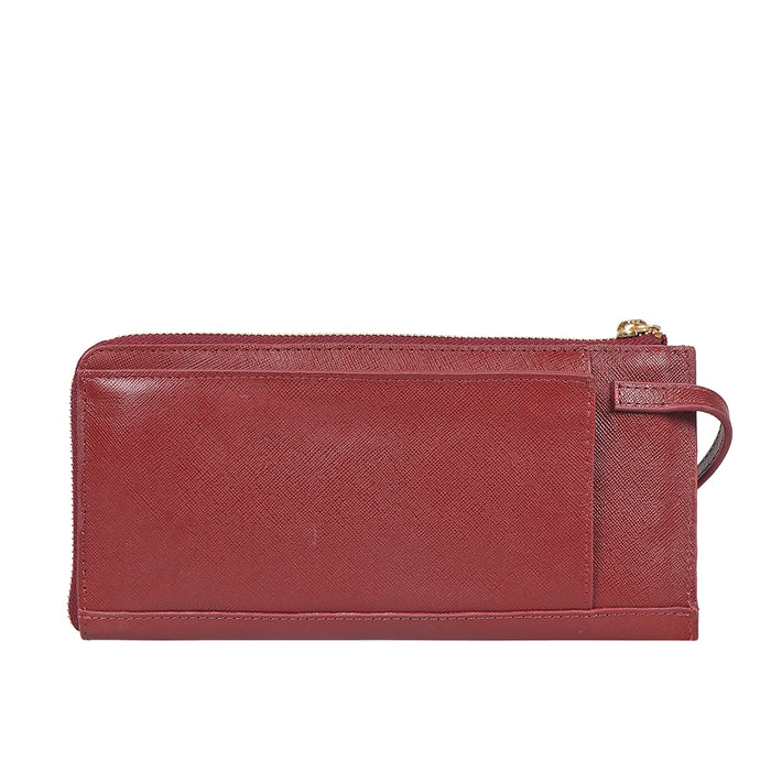 Maine W2 Red Leather Sling Wallet