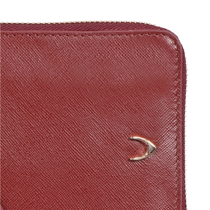 Maine W2 Red Leather Sling Wallet