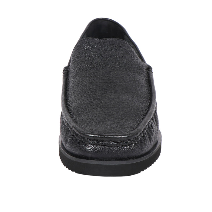Malbec Men's Black Leather Slip On