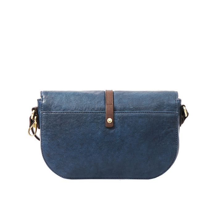 Malmo 01 Blue Leather Sling Bag