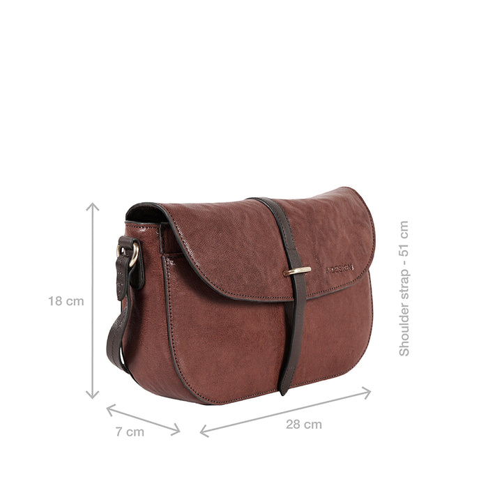 Malmo 01 Brown Leather Sling Bag