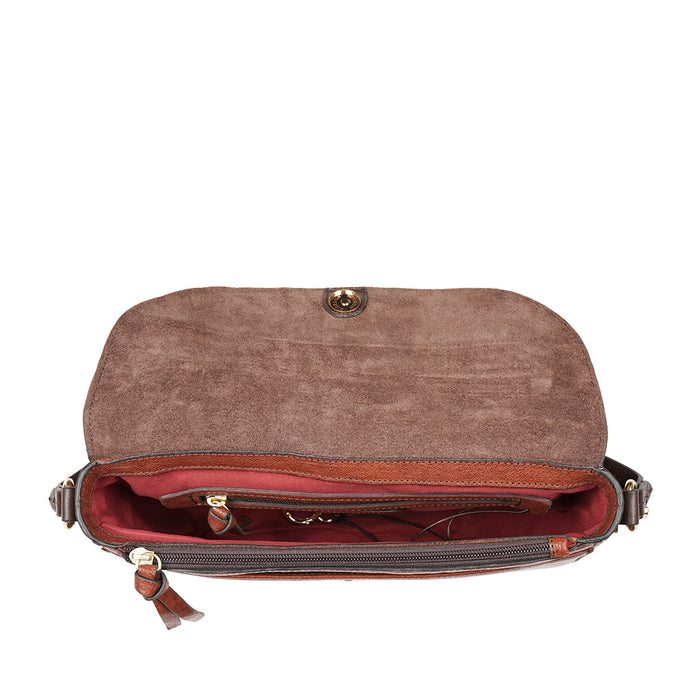 Malmo 01 Brown Leather Sling Bag