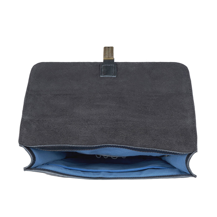 Malmo 02 Black Leather  Backpack