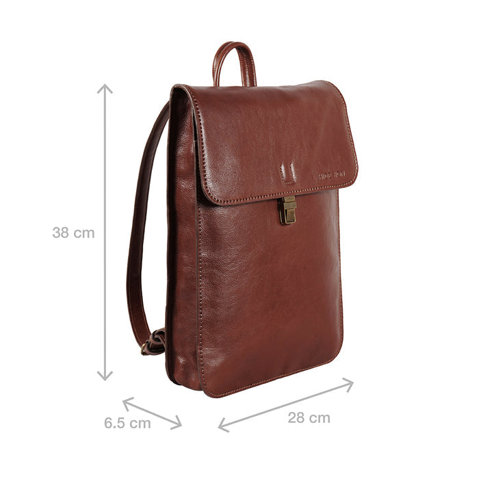 Malmo 02 Tan Leather  Backpack