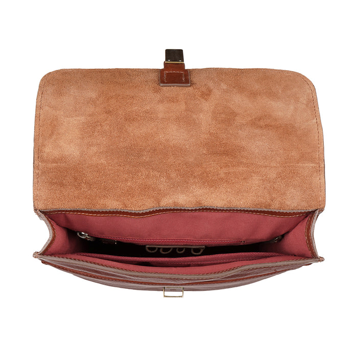 Malmo 02 Tan Leather  Backpack