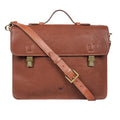 Malmo 03 Tan Leather  Briefcase