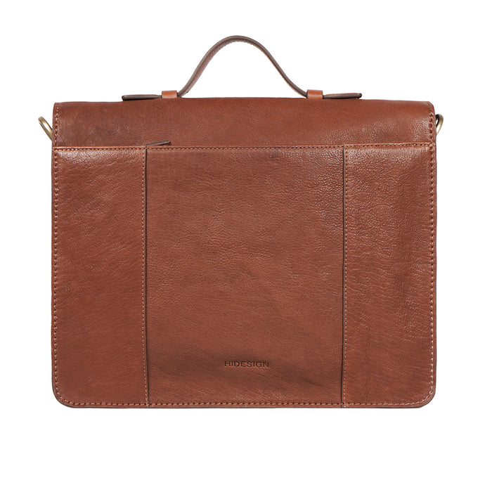 Malmo 03 Tan Leather  Briefcase