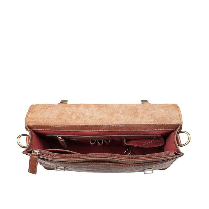 Malmo 03 Tan Leather  Briefcase