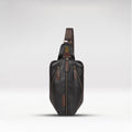 Mandela 01 Black Leather  Crossbody