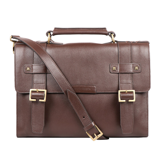 Mandela 02 Brown Leather  Messenger Bag